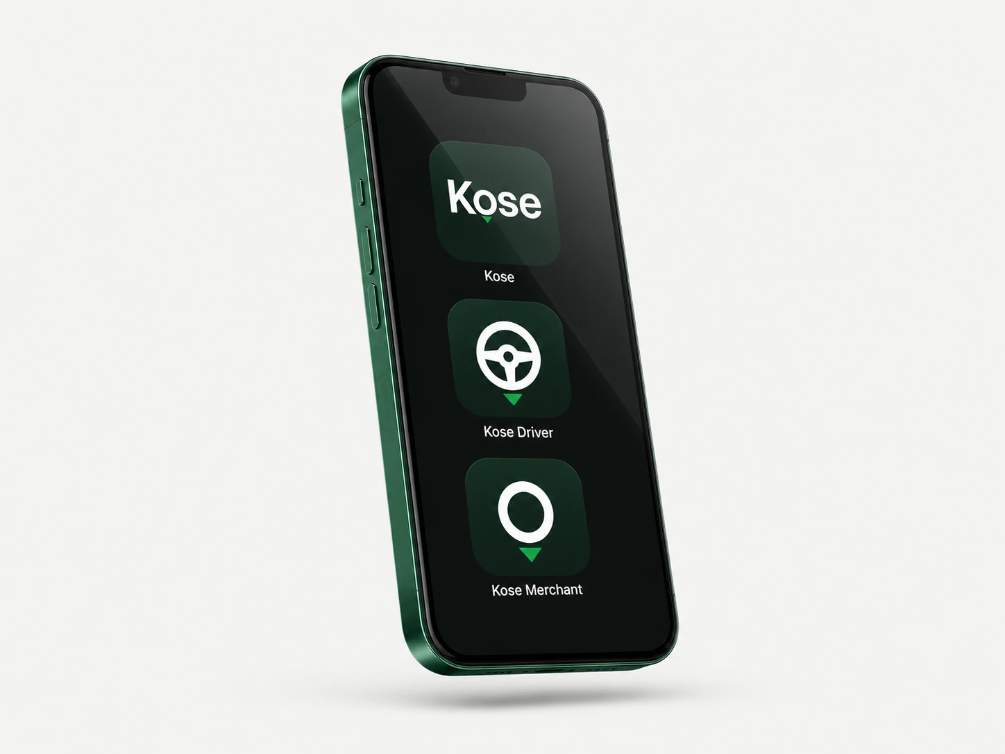 The Kose app family on a phone