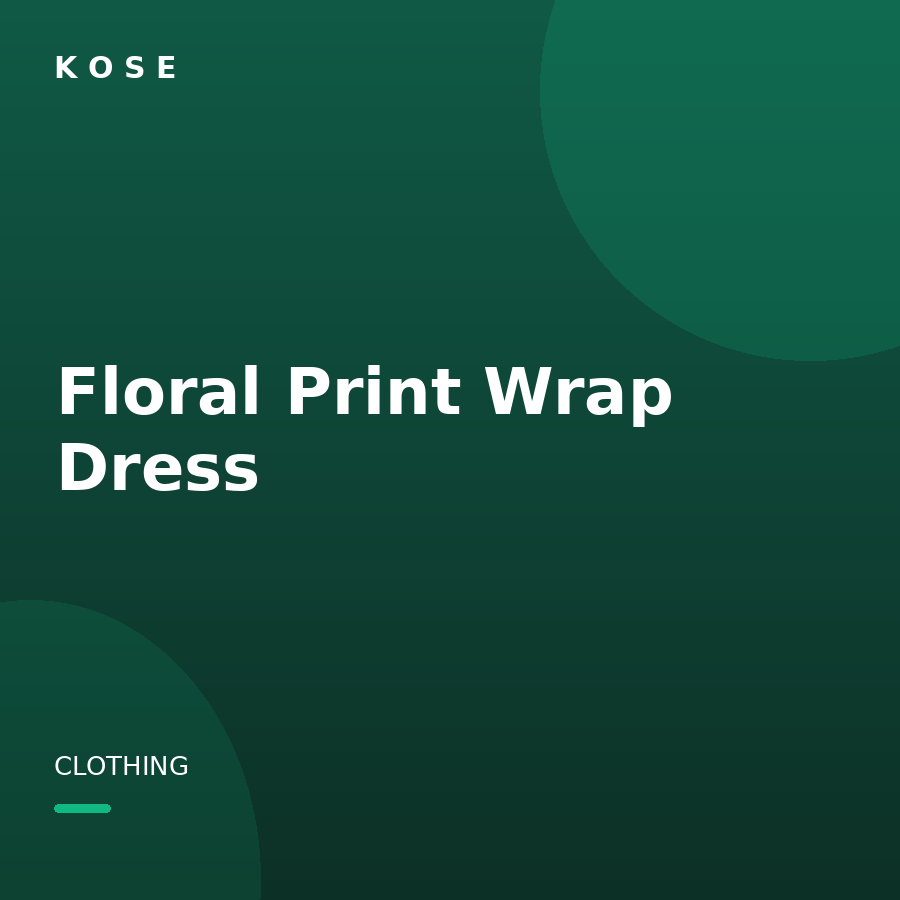 Floral Print Wrap Dress