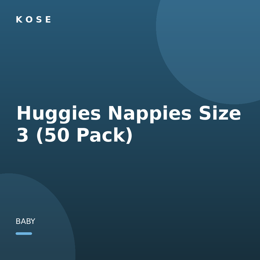 Huggies Nappies Size 3 (50 Pack)