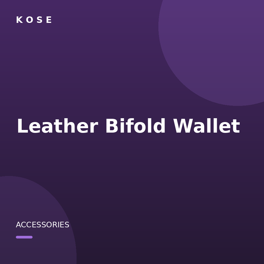 Leather Bifold Wallet