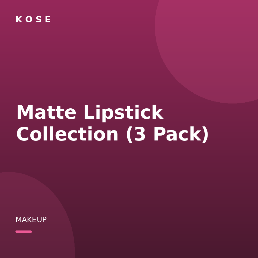 Matte Lipstick Collection (3 Pack)