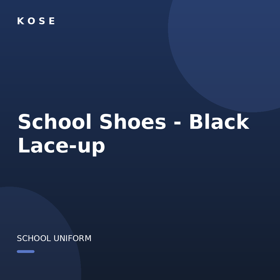 School Shoes - Black Lace-up